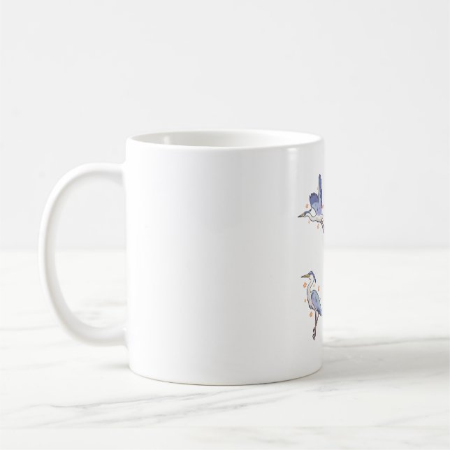 blue heron pack coffee mug (Left)