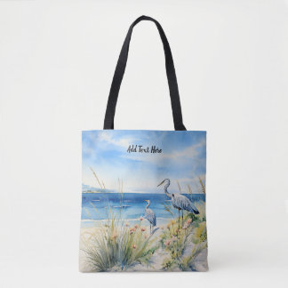 Blue Heron Personalised  Tote Bag