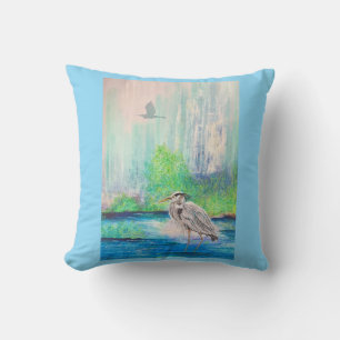 Blue Heron Pillow