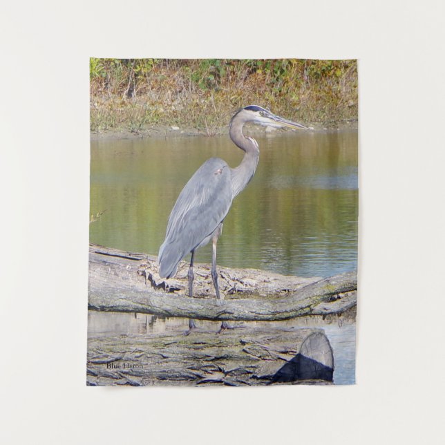 Blue Heron tapestry (Front)