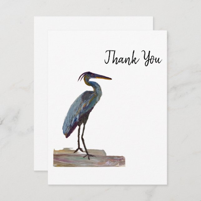 Blue Heron Thank You  (Front/Back)