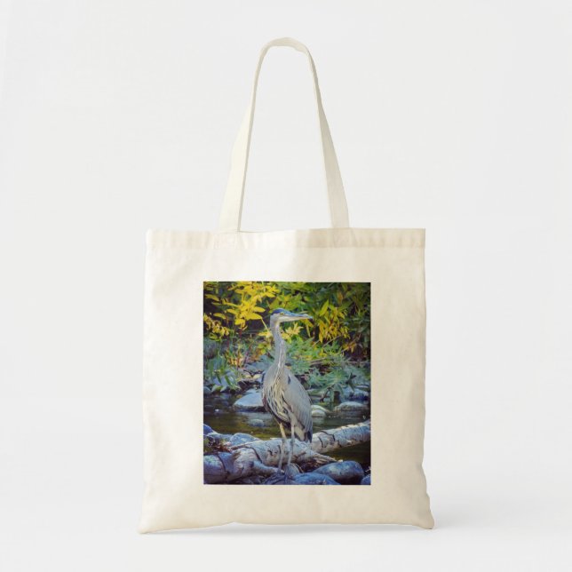 Blue Heron Tote Bag (Front)