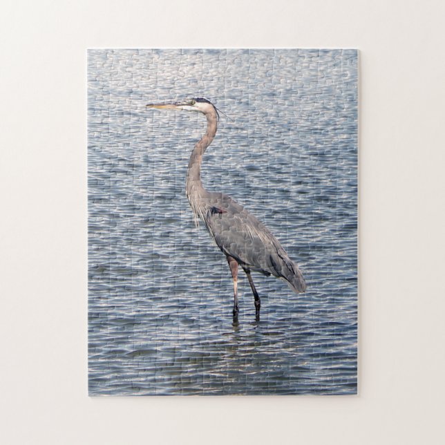 Blue Heron water puzzle (Vertical)