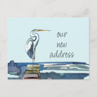 Blue Heron Waterfront Modern Script New Address