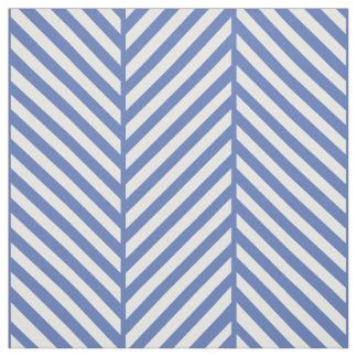 Blue Herringbone Large Scale Fabric