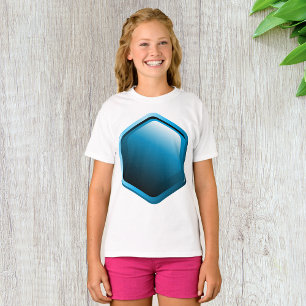 Blue Hexagon Girls T-Shirt