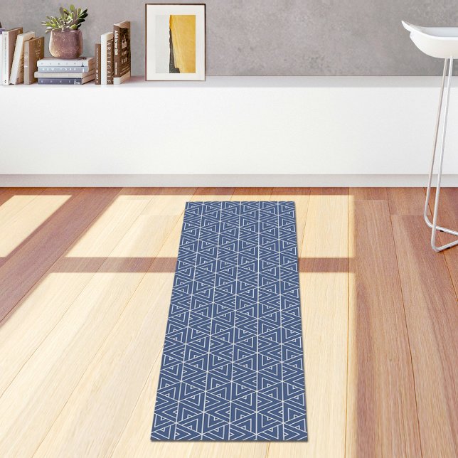 Blue Hexagon Pattern Yoga Mat (Creator Uploaded)