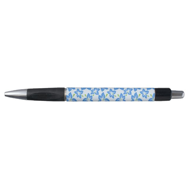 Blue Hibiscus, Blue Flowers, Pattern Of Flowers (Front)