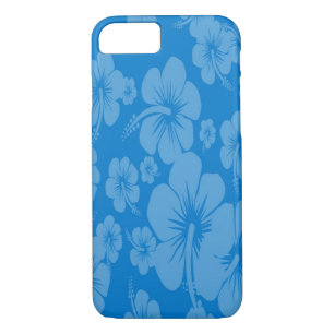 Blue Hibiscus Hawaiian Print Case-Mate iPhone Case