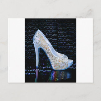 Blue High Heel Postcard