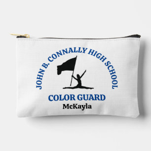 Blue High School Colour Guard Personalised Accessory Pouch