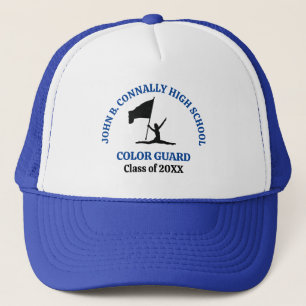 Blue High School Colour Guard Personalised Trucker Hat