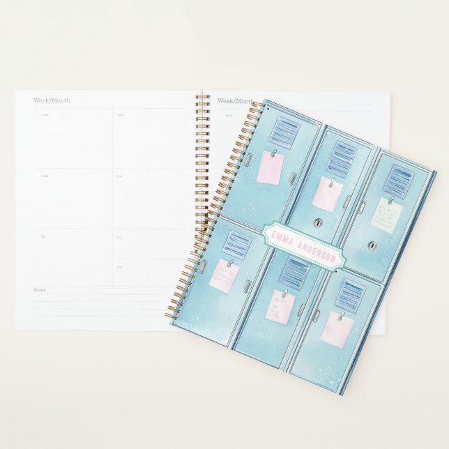 Blue High School Lockers Planner (Display)