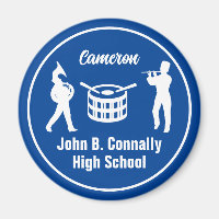 Blue High School Marching Band Personalised