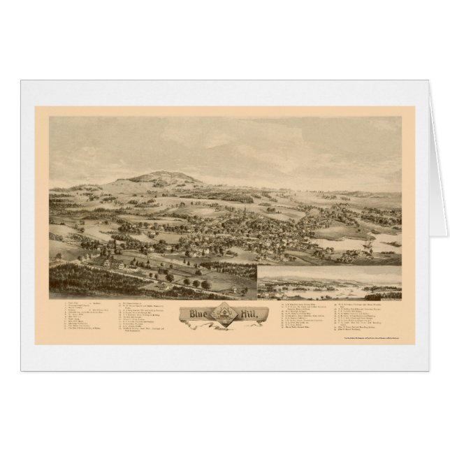 Blue Hill, ME Panoramic Map - 1896 (Front Horizontal)