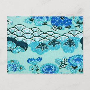 Blue Hills & Flowers Postcard