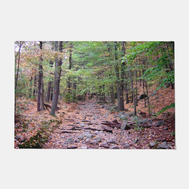 Blue Hills Reservation Red Dot Trail Doormat (Front)