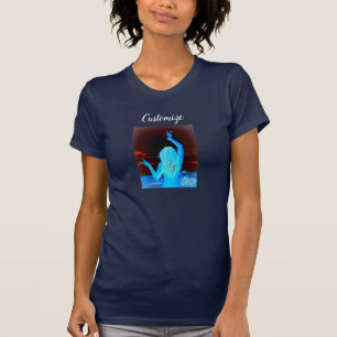 Blue hippie peace sign T-Shirt