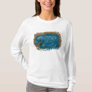 Blue hippopotamus with black decoration T-Shirt
