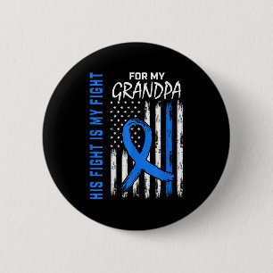 Blue His Fight Is My Fight Diabetes Awareness Shir 6 Cm Round Badge