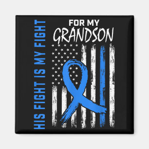 Blue His Fight Is My Fight Diabetes Awareness Shir Magnet