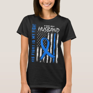 Blue His Fight Is My Fight Diabetes Awareness Shir T-Shirt