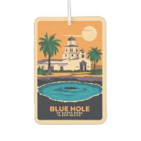 Blue Hole New Mexico Travel Art Vintage