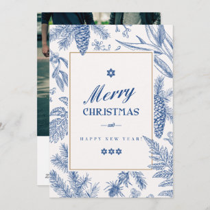 Blue Holiday Floral   LGBT Photo Holiday