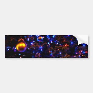 Blue Holiday Glow Bumper Sticker