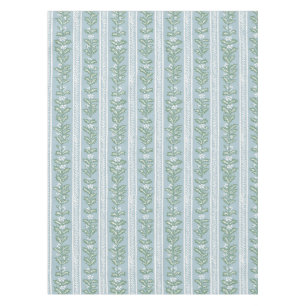 Blue Holly Garland Stripe, Christmas Table Tablecloth