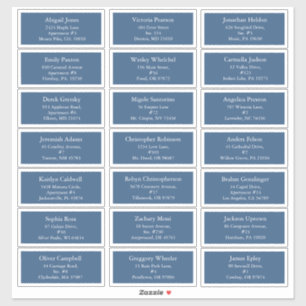 Blue Holly Jolly Christmas Guest Address