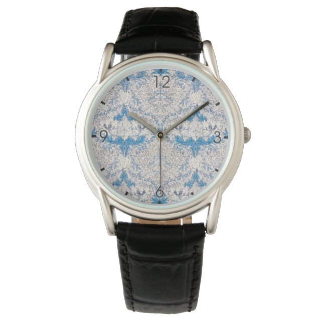 Blue Honeysuckle (by William Morris) Watch (Front)