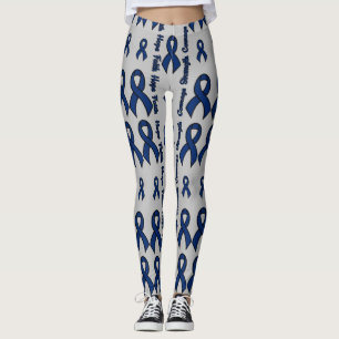 Blue Hope Faith Strength Courage...Guillain Barre Leggings