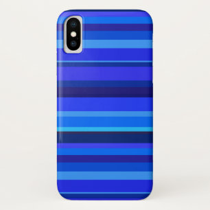 Blue horizontal stripes Case-Mate iPhone case