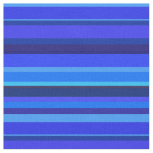 Blue horizontal stripes fabric