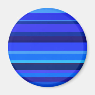 Blue horizontal stripes magnet