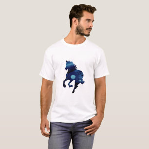 Blue  Horse Basic T-Shirt