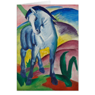 Blue Horse by Franz Marc Greeting Card