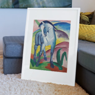 Blue Horse by Franz Marc Vintage Expressionism Art Poster