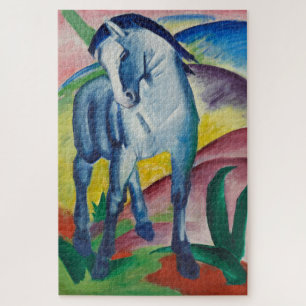 Blue Horse (Cute Animal) (by Marc Franz) Jigsaw Puzzle