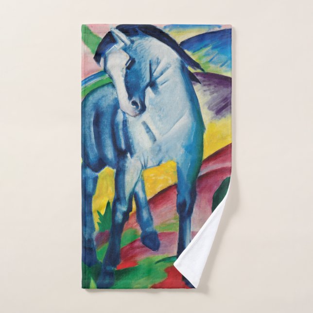 Blue Horse I by Franz Marc Hand Towel (Hand Towel)