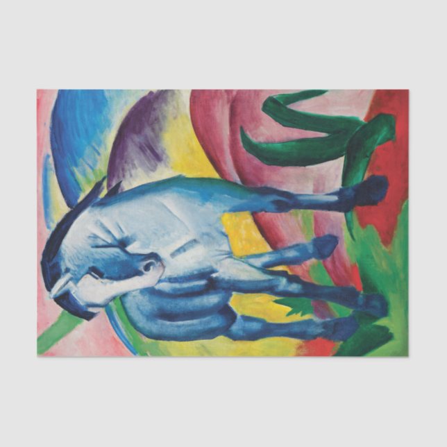Blue Horse I by Franz Marc  Tissue Paper (Front)