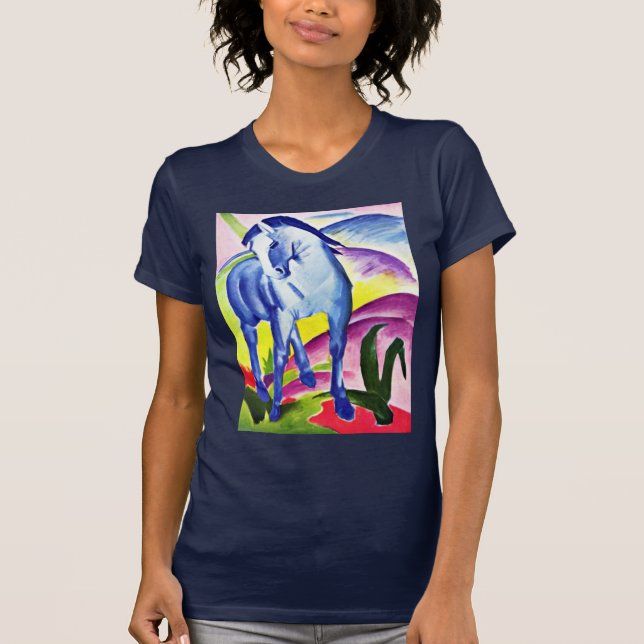 Blue Horse I By Marc Franz T-Shirt (Front)