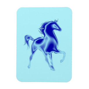 Blue Horse Magnet Custom Colours