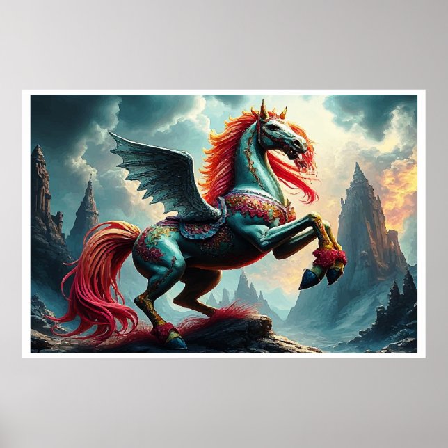 BLUE HORSE POSTER (Front)
