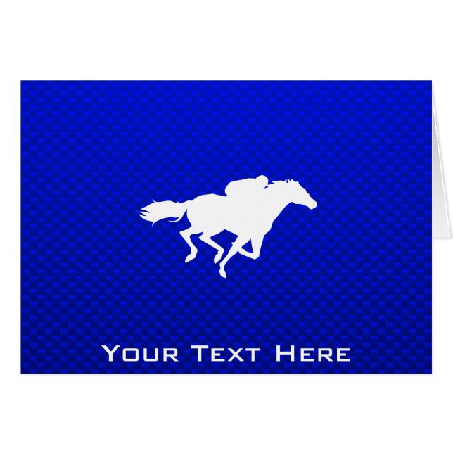 Blue Horse Racing (Front Horizontal)