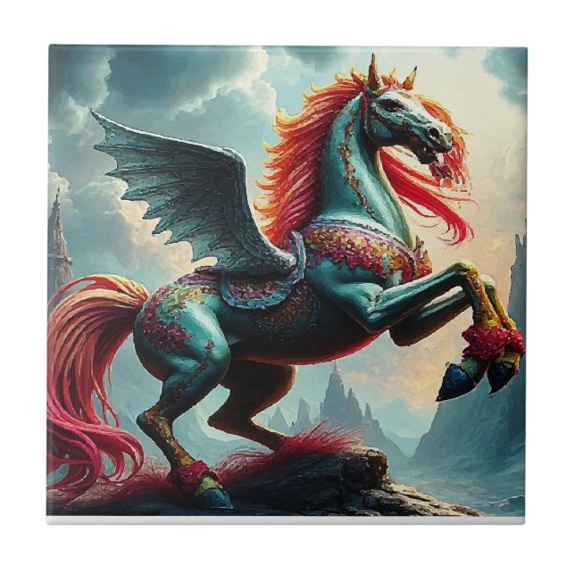 BLUE HORSE TILE (Front)