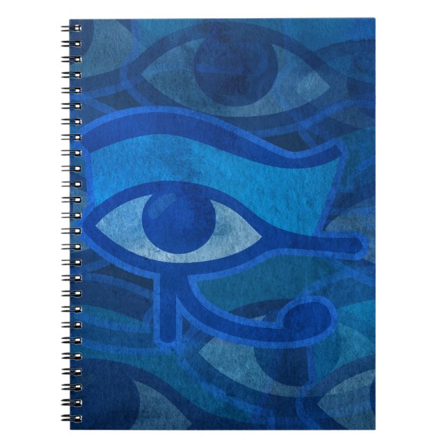 Blue Horus Eye Notebook (Front)