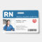 Blue | Hospital Medical Employee Photo ID Badge