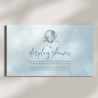 Blue Hot Air Balloon Baby Shower Display Shower